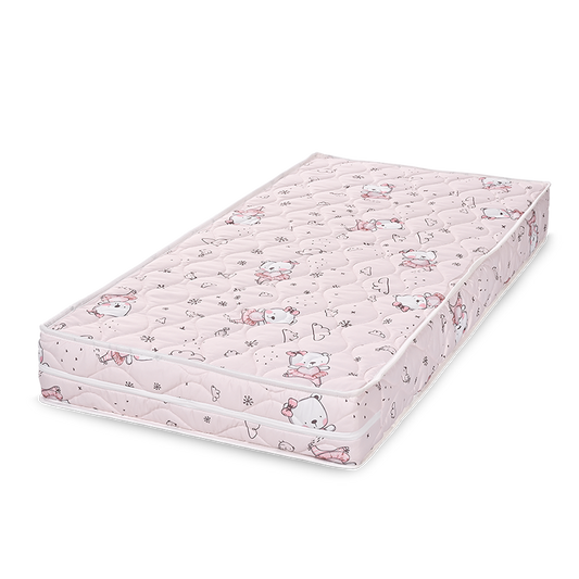 Saltea Pat Relax Lorelli 60x120x12 cm, Green Giraffe - Pink Ballerina Bear [ps:459ef467-2940-4004-9ec0-6c9e5e731e67]