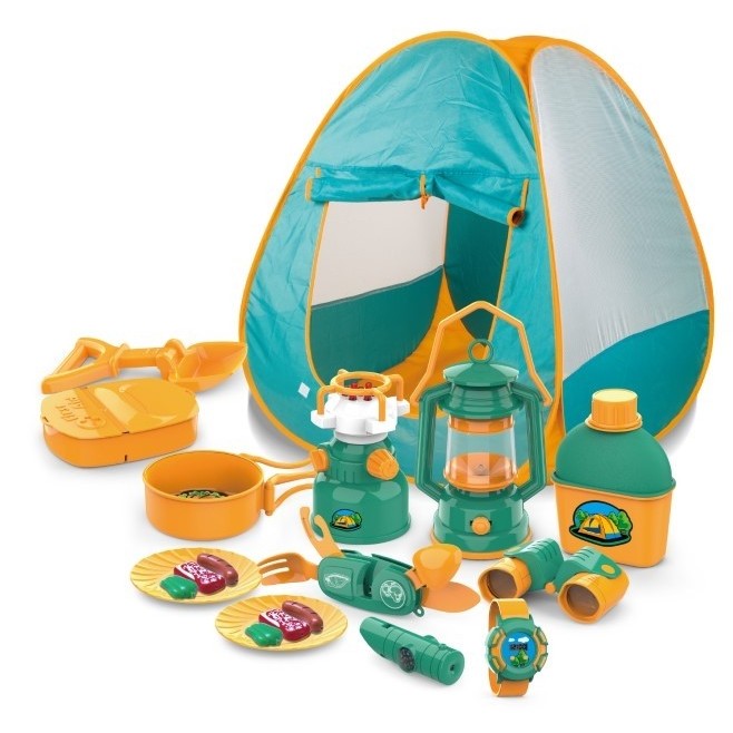 Set Camping Copii Flippy - Cort și 7 Accesorii Multicolor - Default Title [ps:9cf1f98f-9639-4c7d-8fc3-d61f18182adc]
