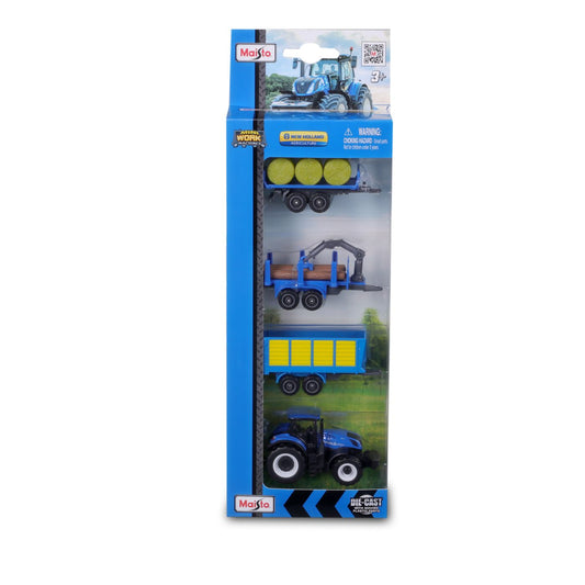 MAISTO SET 4 UTILAJE AGRICOLE NEW HOLLAND [ps:e4b8d067-9073-4e3b-9a78-4161b27d286e]