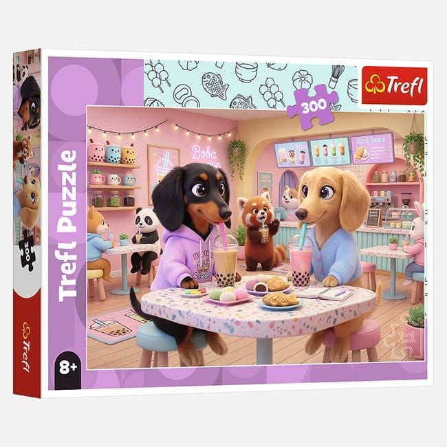 Puzzle Cățeluși & Milkshake 300 Piese - Trefl Jumbo - Default Title [ps:143f3545-c57d-417c-9c94-2ac2336defd4]