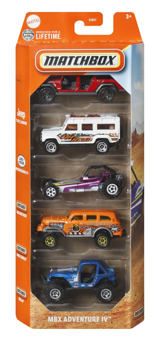 Set 5 Mașinuțe Metalice Matchbox Adventure IV - Mattel - Default Title [ps:94e00607-7b27-4102-8c07-ee357e227e0b]