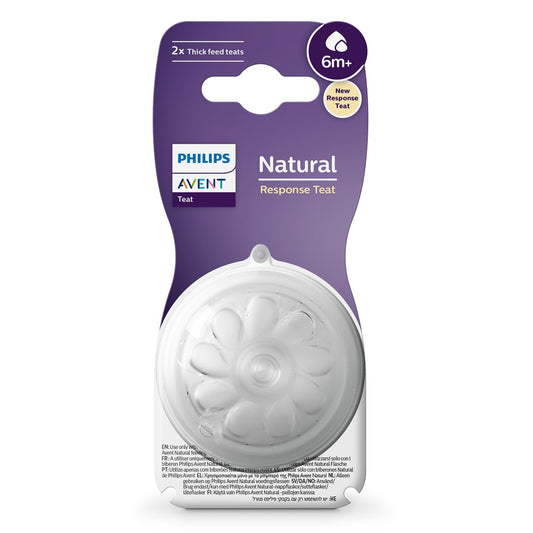 PHILIPS SCY966/02 Avent, tetina, natural response, 6 luni+, debit hrana consistenta, 2 buc [ps:399d468f-55fb-487d-b629-f0f84f4063e0]