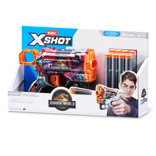 X-SHOT Menace Jurassic - Armă Jucărie cu 8 Proiectile - Default Title [ps:64a6ca6c-4b7e-4da2-ad5b-da4cb11f03b8]