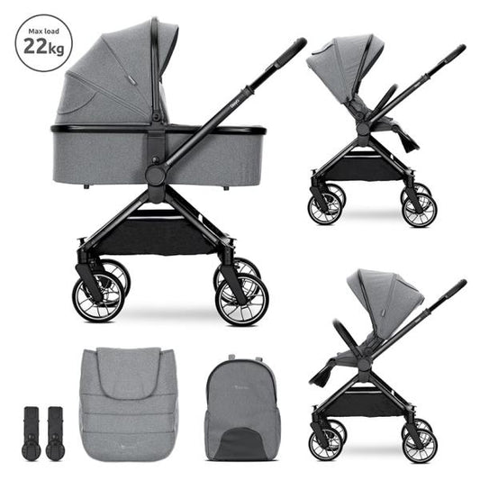 Cărucior Set 2în1 Lorelli Reya, Beige - Până la 22 kg - Grey [ps:b5c7473e-398c-4c68-b18c-b20c22165d92]