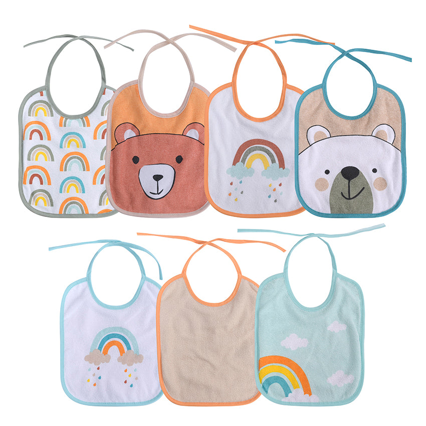 Set 7 Bavete Bumbac Lorelli pentru Fetițe, 23x20 cm - unisex [ps:48d9b6b8-d0dd-4ace-8e7b-4e33e76234e5]
