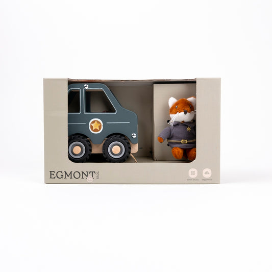 Mașină de Poliție cu Mini Figurină Egmont Toys - Lemn - Default Title [ps:683b1cba-624e-4f03-be04-29bd9b72362a]