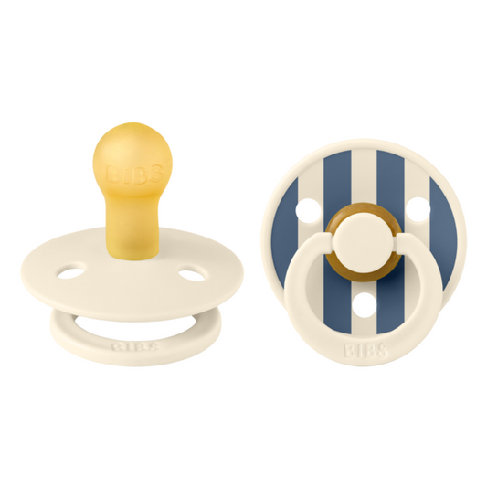 Set 2 Suzete BIBS Colour Studio Stripe Latex, 6 luni+, Sage - Ivory/Steel Blue [ps:f7c865f7-dcc7-43f4-86d5-0ae05b4f2dfd]