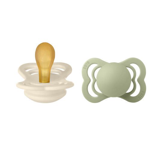 Suzetă BIBS Supreme Latex, Tetină Simetrică, 0 luni - Sage - Sage [ps:02670ff0-4674-4e4e-a661-78548a54631e]