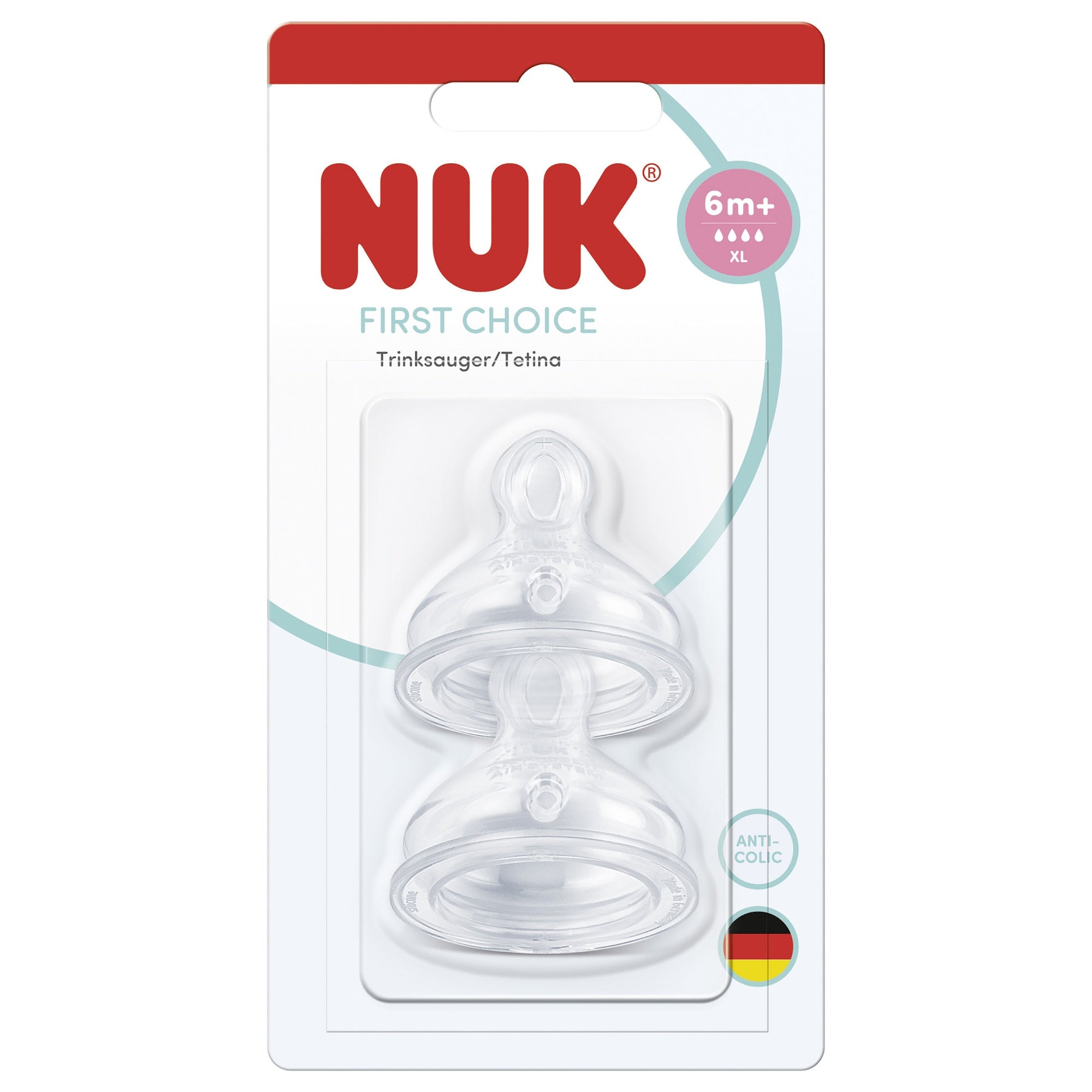 NUK FC TETINA SILICON 6+ FLUX XL 2BUC (NKFCTET6+XL2B) - Default Title [ps:29ba4a39-d530-42c6-b771-c7786d714c15]