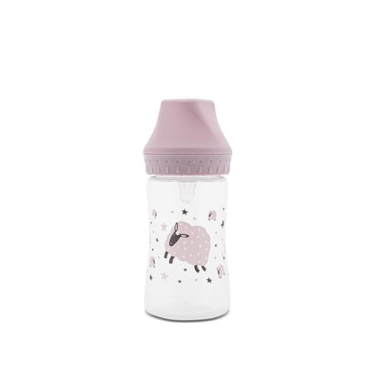 Biberon Lorelli My Friend, Gât Larg, 250ml, Iceberg Green - Mellow Rose [ps:f757d51f-7f09-434a-a49b-cf53031da6b8]