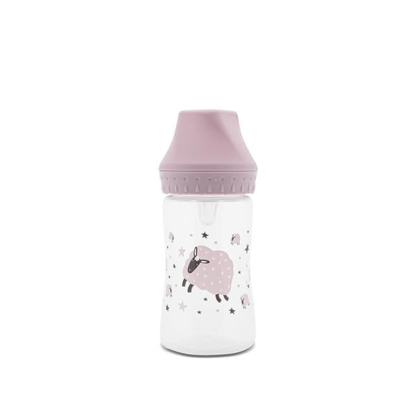 Biberon Lorelli My Friend, Gât Larg, 250ml, Iceberg Green - Mellow Rose [ps:f757d51f-7f09-434a-a49b-cf53031da6b8]