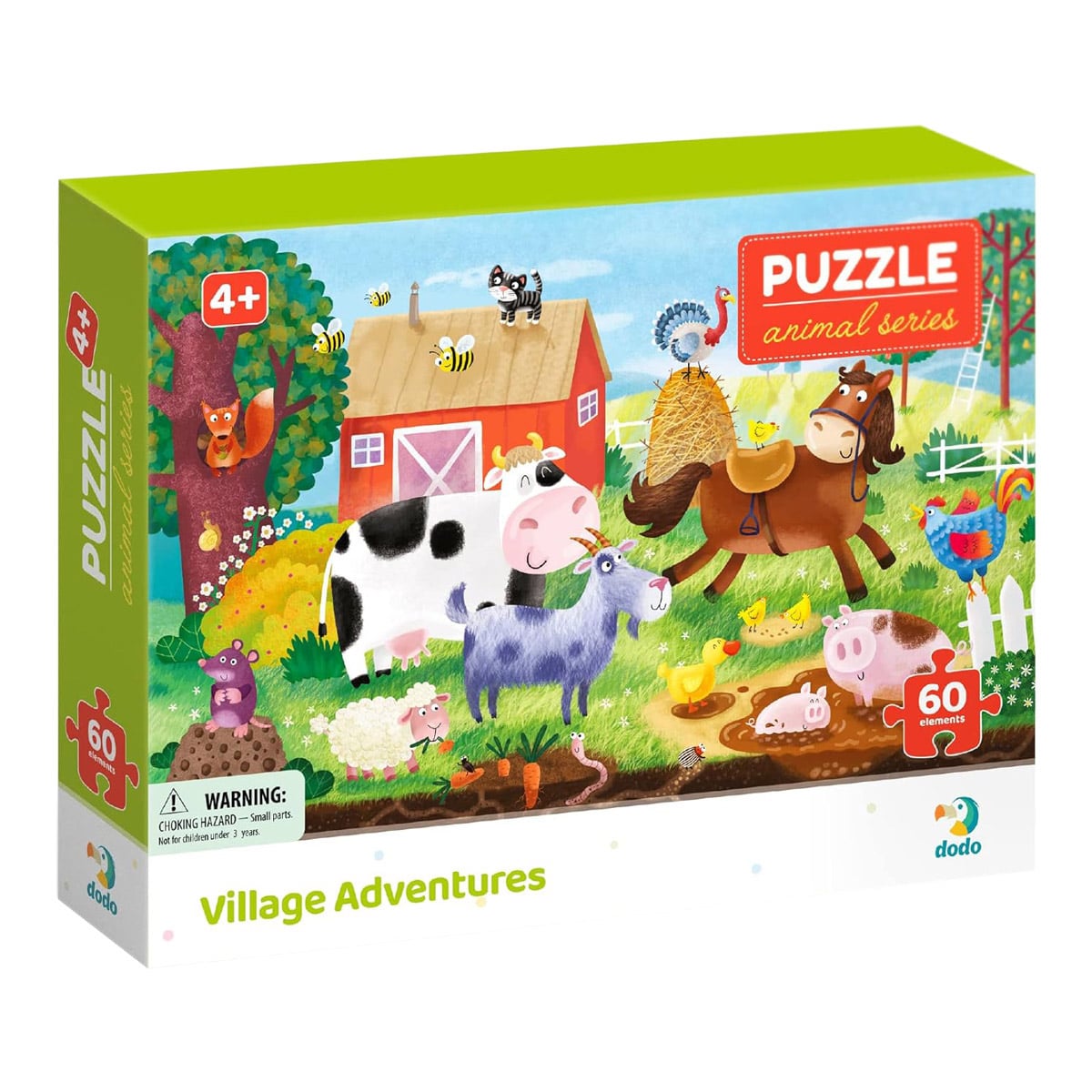 Puzzle Aventuri la Fermă 60 piese Dodo Toys - Default Title [ps:cf08ba2f-d772-4508-96ba-e9d43a4db000]