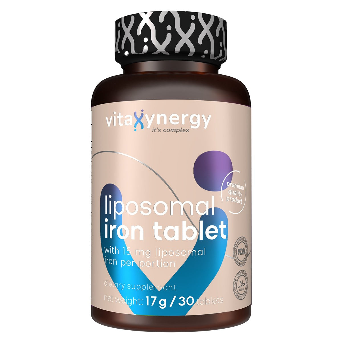 VITAXYNERGY Fier liposomal, supliment alimentar, 30 tablete, 1 buc [ps:4cda62ca-9888-4e83-aa3a-34cba0e1d6c8]