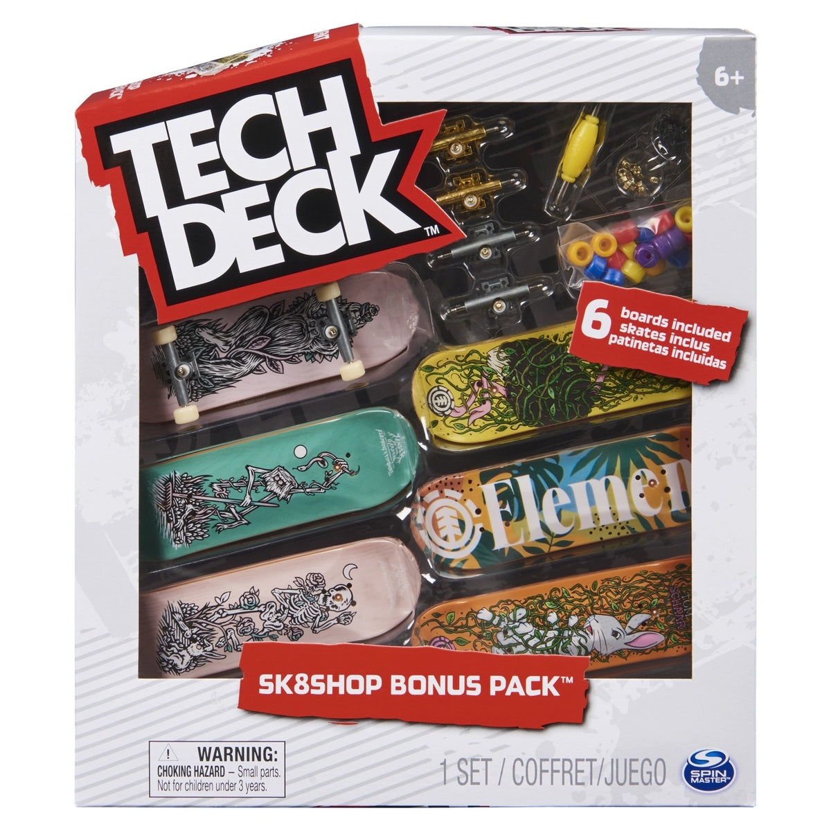 TECH DECK PACHET 6 PIESE CU ACCESORII FINGERBOARD HEART - Element [ps:2a97fd98-2d9f-43b3-86d2-26816069fac9]