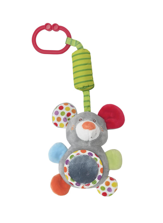 Ursulet de Plus Lorelli Toys cu Oglindă și Clopoțel, 0 luni+ - Soricel [ps:3ca6160f-c5e4-434d-9628-7987b5e5a8c9]