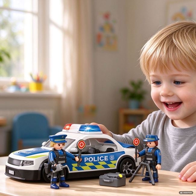 Set Mașină Poliție cu 2 Figurine Jumbo Sun-Lum - Default Title [ps:605aec48-6014-4d32-9f63-36b1777a42a1]