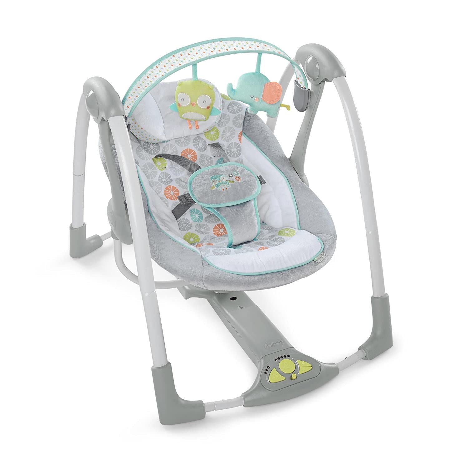 Leagăn Portabil InGenuity Swing 'n Go Hugs & Hoots - Default Title [ps:1b53ea75-5e97-4d01-9ef9-e9c5f836735e]