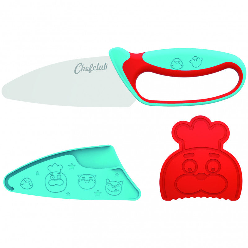 Kit Cutit de Bucatar pentru Copii, Albastru si Rosu, Chefclub Kids [ps:7ae46b10-ac76-4fbf-aba9-7df9e2aa77aa]