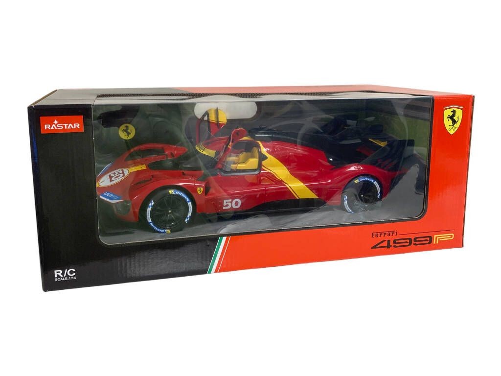 MASINA CU TELECOMANDA FERRARI 499P SCARA 1 LA 14 Rastar - Roșu [ps:4e3f1daf-8fe3-4ce6-a896-4a0ec49410b8]
