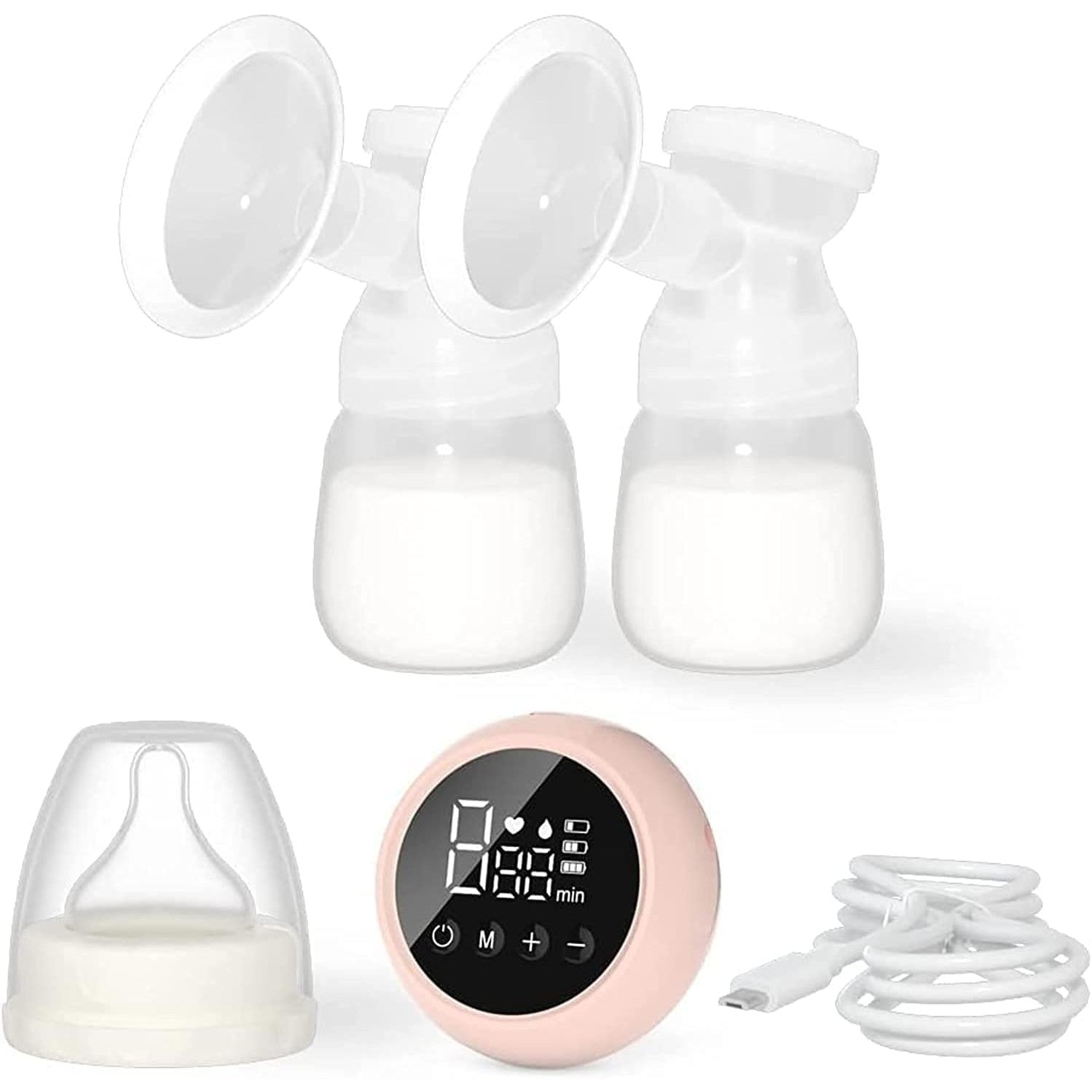 Pompa de San Electrica 2 in 1 Flippy, 9 Viteze, Roz - Roz Transparent [ps:6ad3a470-f4c8-4436-88ca-74a124500f0b]