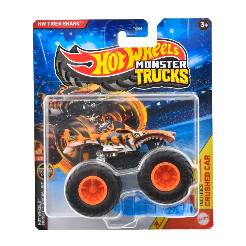 HOT WHEELS MONSTER TRUCK MASINUTA TIGER SHARK SCARA 1:64 - Default Title [ps:fa64cd8b-f371-4489-b7fd-111b8b269a66]