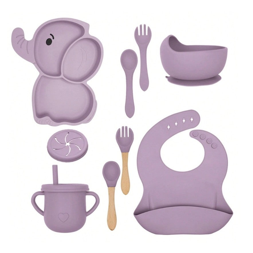 Set Servire Masă Flippy 10 Piese, Silicon și Lemn, Roz - Mov [ps:1ce6e571-fd2c-4e67-9c59-b825a6dd278c]