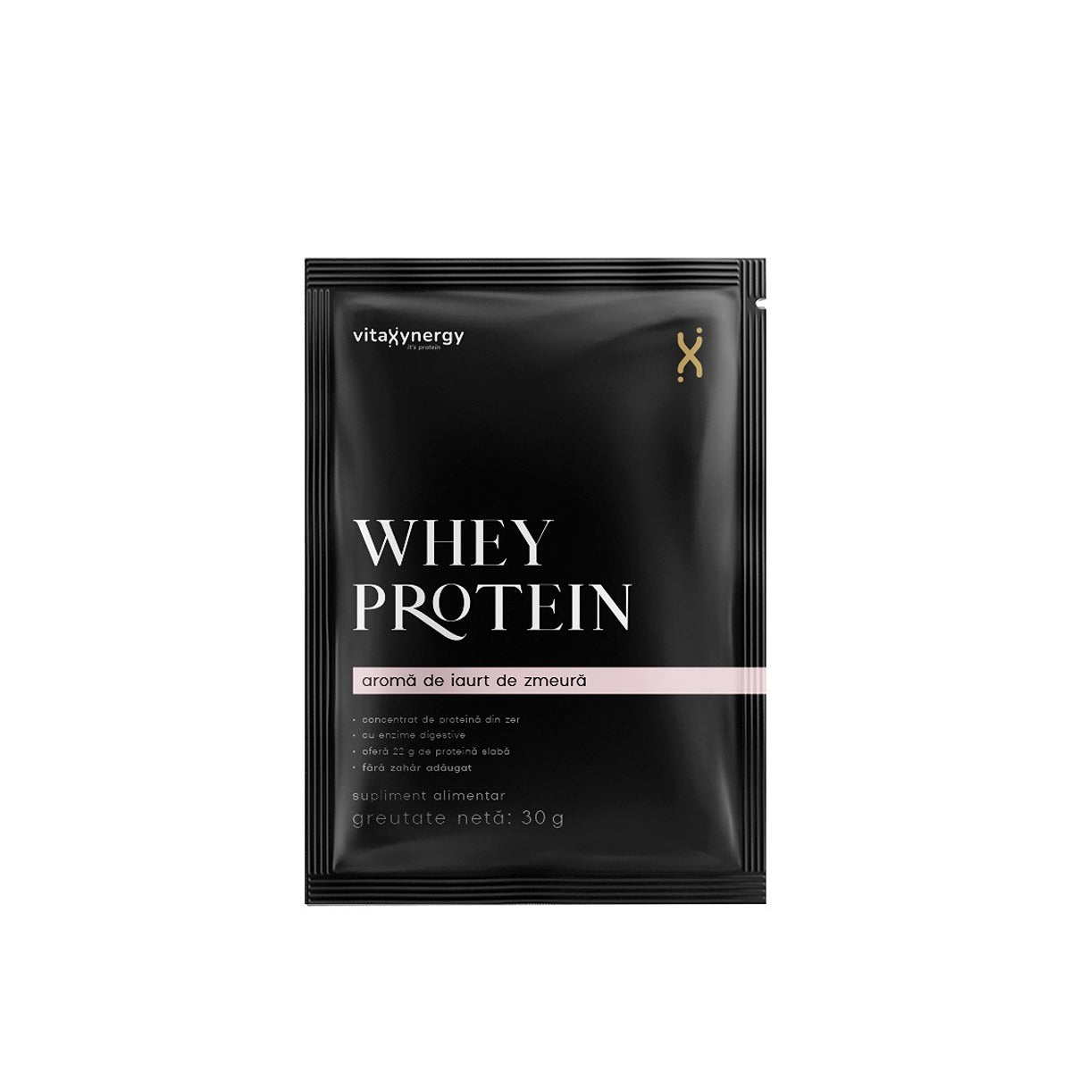 VITAXYNERGY Zmeura si iaurt, pudra proteica, monodoza, 30 g [ps:e32b0f64-ea86-4d98-a8ea-827f4628e633]