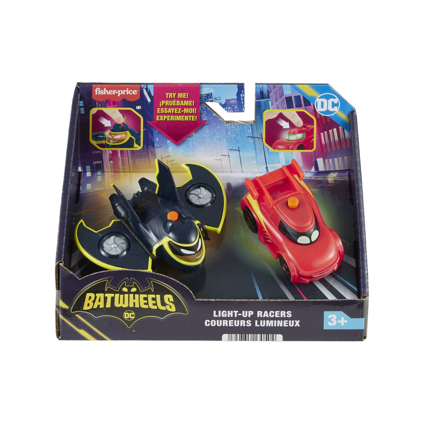 FISHER PRICE BATWHEELS SET 2 MASINUTE CU LUMINI REDBIRD - Default Title [ps:75e15f6c-8874-4c9c-8553-c5eef0c8ec2a]
