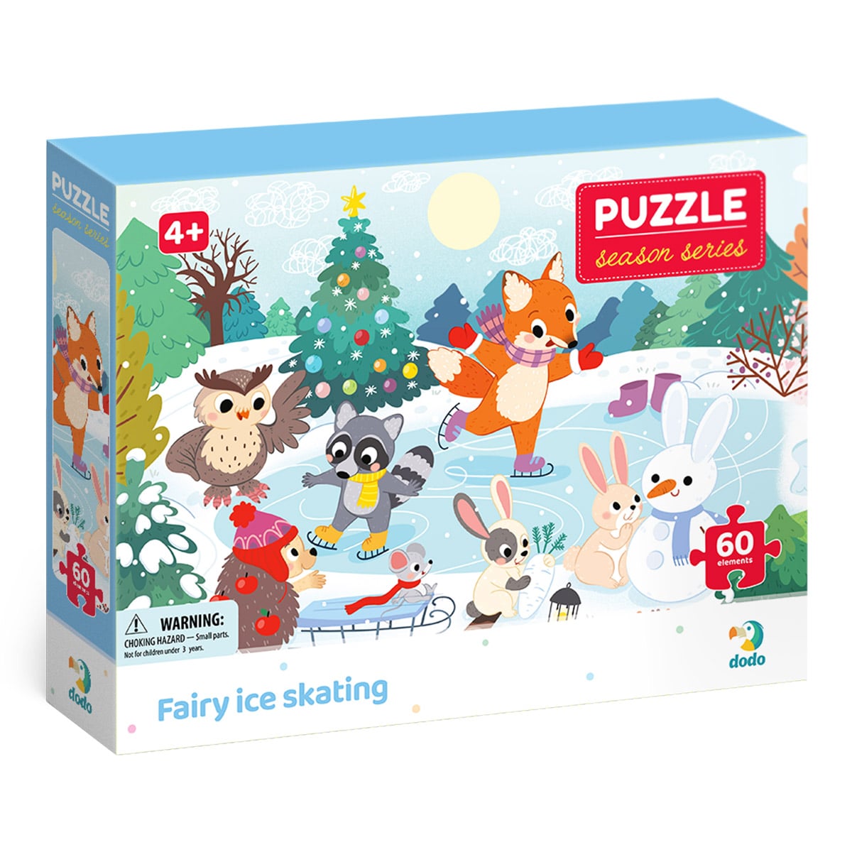 Puzzle 60 piese Iarna în Pădure - Dodo Toys - Default Title [ps:032e3470-6c1f-42f1-b9c1-dd769dce5673]