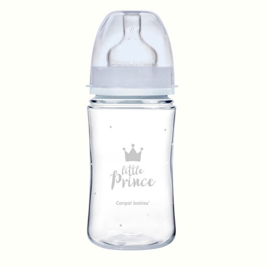 Canpol Babies Biberon Anticolici Cu Gat Larg 240ml Pp Easy Start Royal Baby Blu - 35/234_Blu [ps:ac64bfbd-3fdc-4fbe-b776-6697c53cc16a]