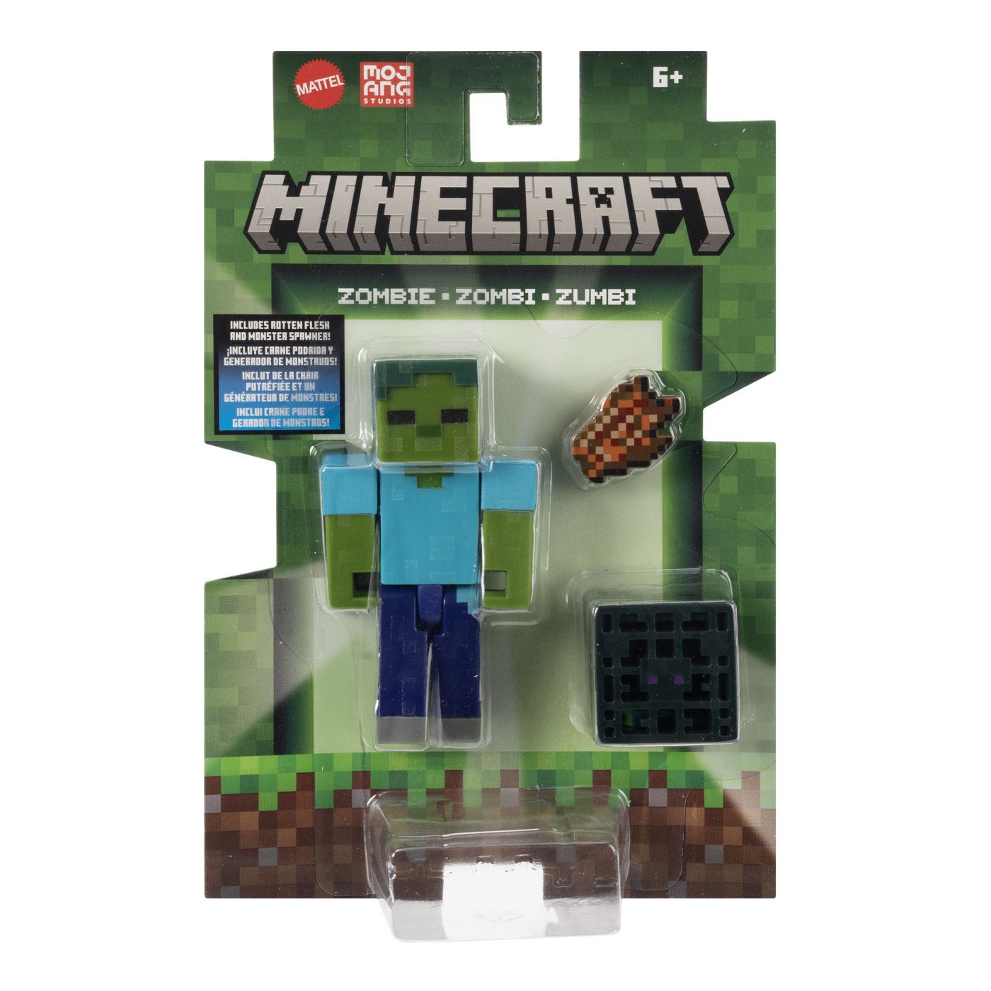 MINECRAFT CRAFT A BLOCK FIGURINA PIG 8CM Mattel - Zombi [ps:498d0bd6-a916-4f05-a998-63ef0c27b697]