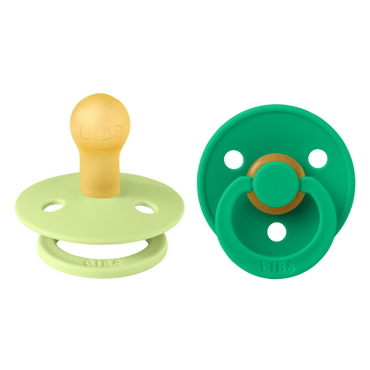 Set 2 Suzete BIBS Colour Latex, Tetină Rotundă, 0 luni - Matcha/Cactus [ps:a99a3314-a773-4607-8c27-62bedfe53247]