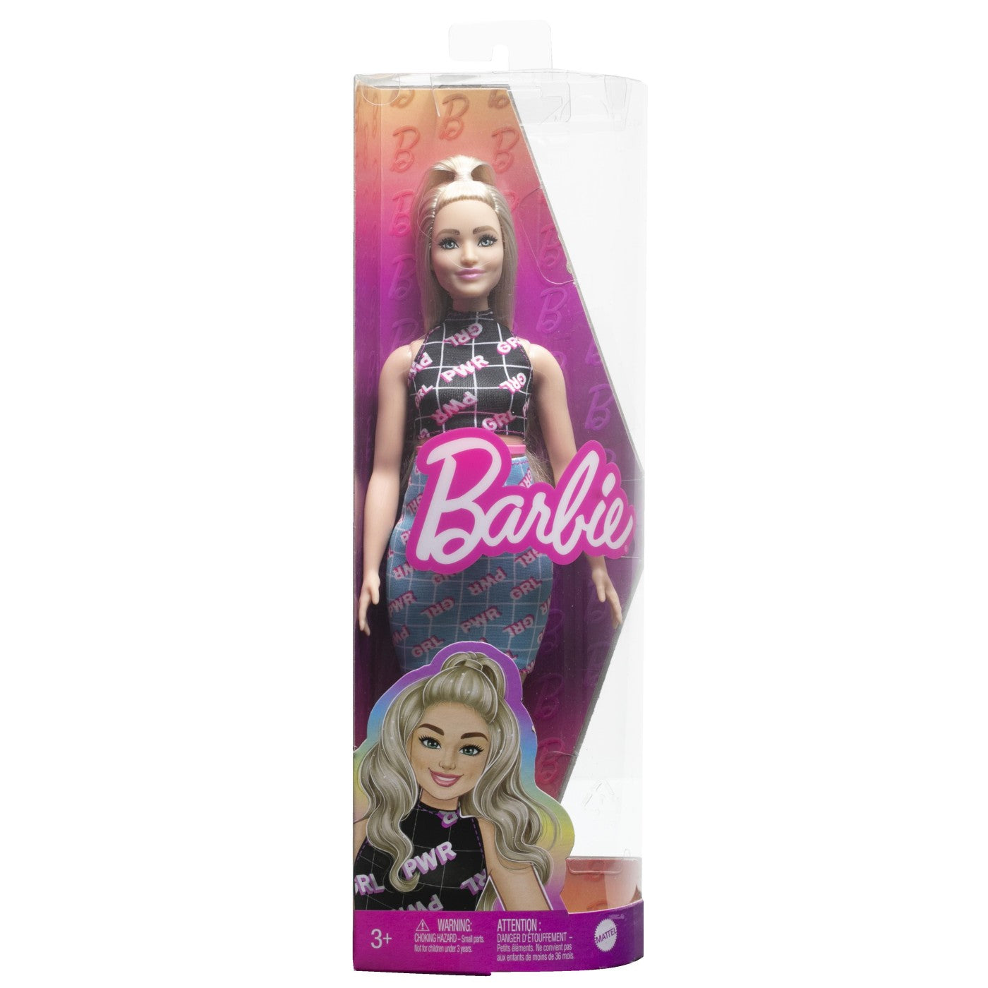 PAPUSA BARBIE FASHIONISTA BLONDA CU BORSETA ROZ [ps:9ae99947-b141-4ea0-b72d-047464d0af49]