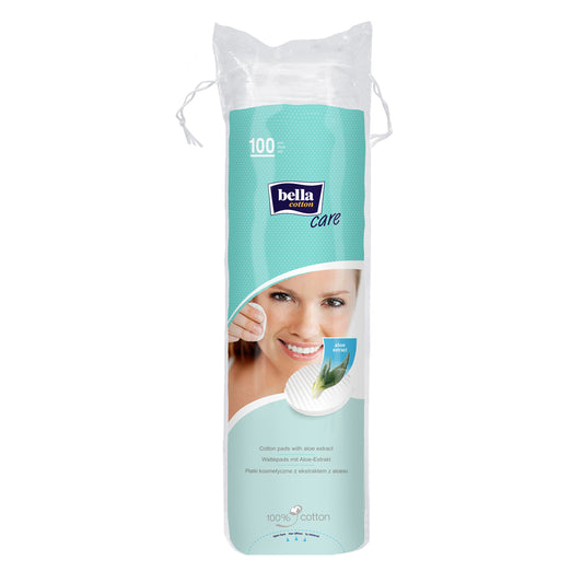 BELLA Care, dischete demachiante, cu extract de Aloe Vera, Normal, 100 buc [ps:e8a8450c-a5b2-4a5f-b196-ff51a29caa81]