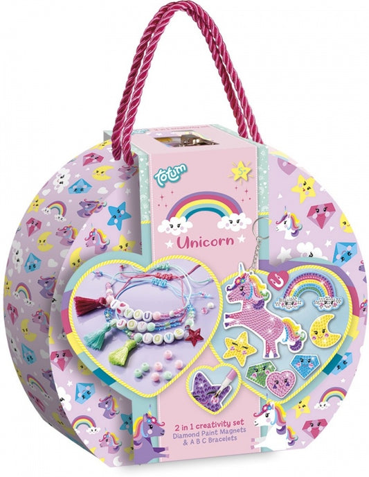 Set Creativ DIY 2 in 1 Brățări și Magneți Unicorni Totum - Default Title [ps:c86dd59c-90b9-401a-8de6-29d20b94b77c]