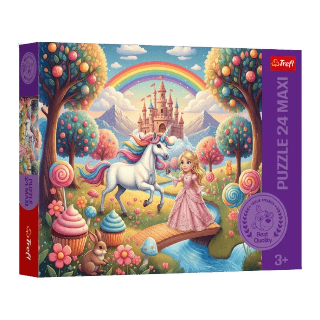 PUZZLE TREFL 24 MAXI PRINTESA SI UNICORN - Default Title [ps:b5740f72-2c19-4d37-955f-aa871396ff63]