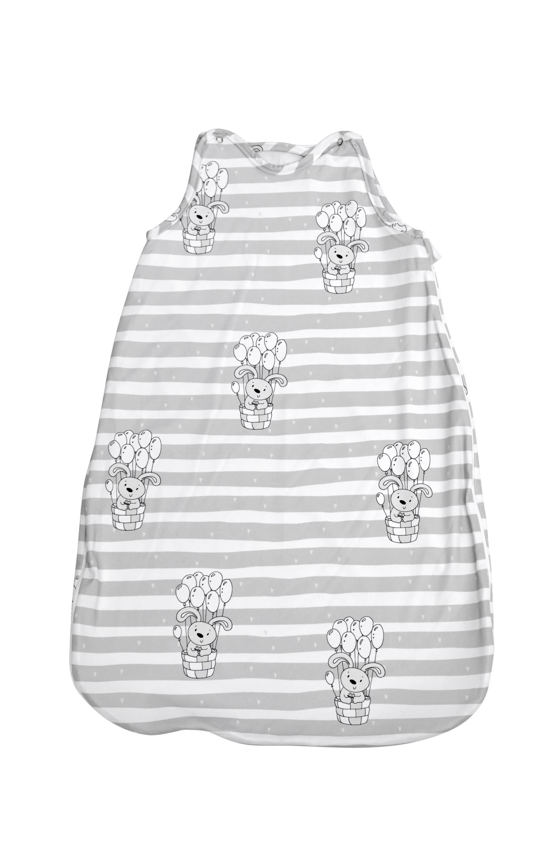 Sac Dormit Iarna Lorelli, 95 cm, Bumbac Ranforce, Blue Sky - Gri Baloane [ps:53581a65-367d-45b6-9b62-10a2f27dd22a]