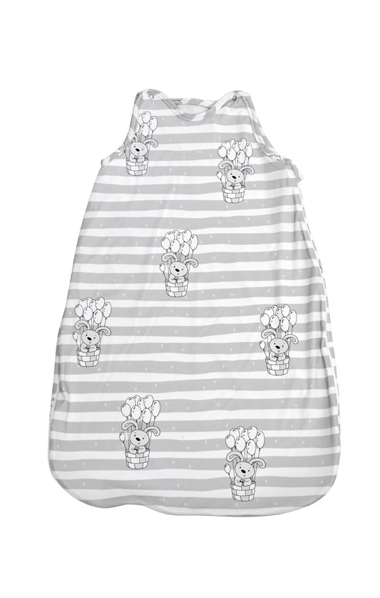 Sac Dormit Iarna Lorelli, 95 cm, Bumbac Ranforce, Blue Sky - Gri Baloane [ps:53581a65-367d-45b6-9b62-10a2f27dd22a]