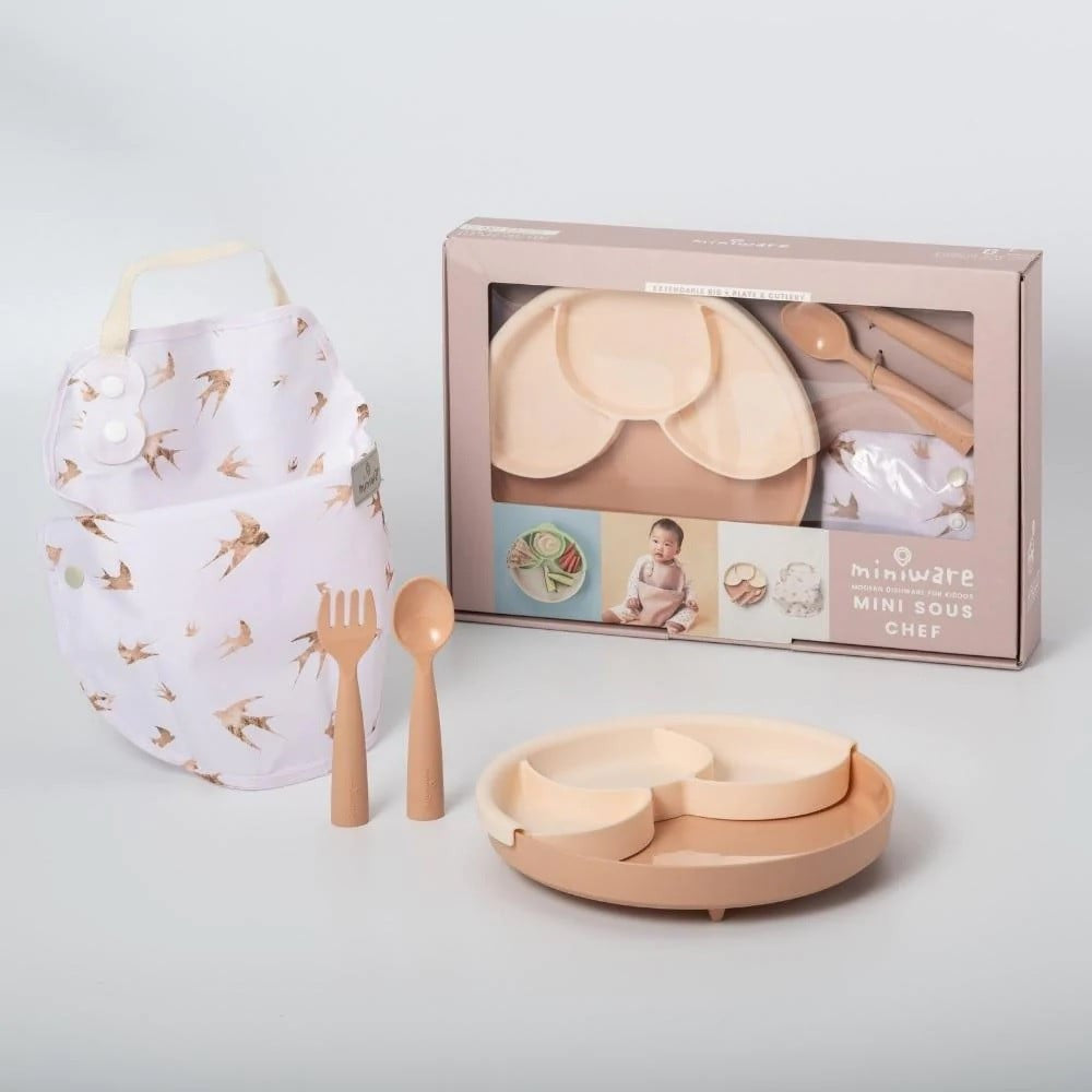 Set diversificare hrana bebelusi Miniware Mini Sous Chef 100% din materiale naturale biodegradabile, 6 piese, Golden Harvest [ps:8f922138-2ff9-485c-b016-fe040a8c53b2]
