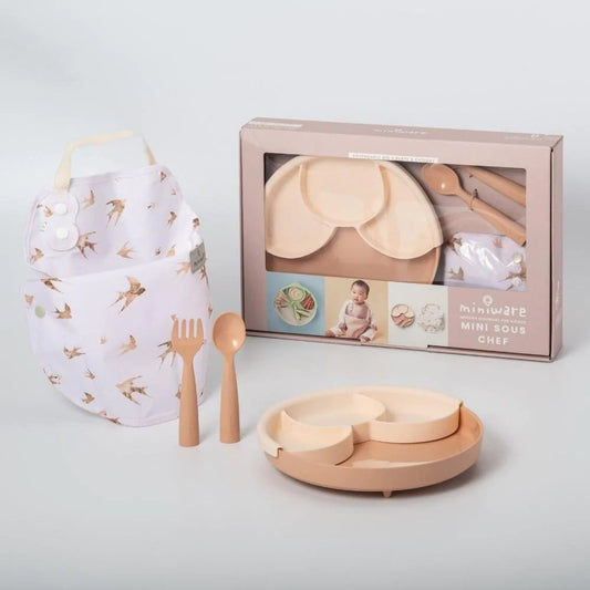 Set diversificare hrana bebelusi Miniware Mini Sous Chef 100% din materiale naturale biodegradabile, 6 piese, Golden Harvest [ps:8f922138-2ff9-485c-b016-fe040a8c53b2]