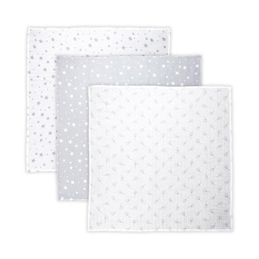 Set 3 Scutece Muselin Lorelli 80x80 cm, Mellow Rose Mix - New Grey Mix [ps:33708544-c7ad-4a8b-bd9e-3e631448b888]