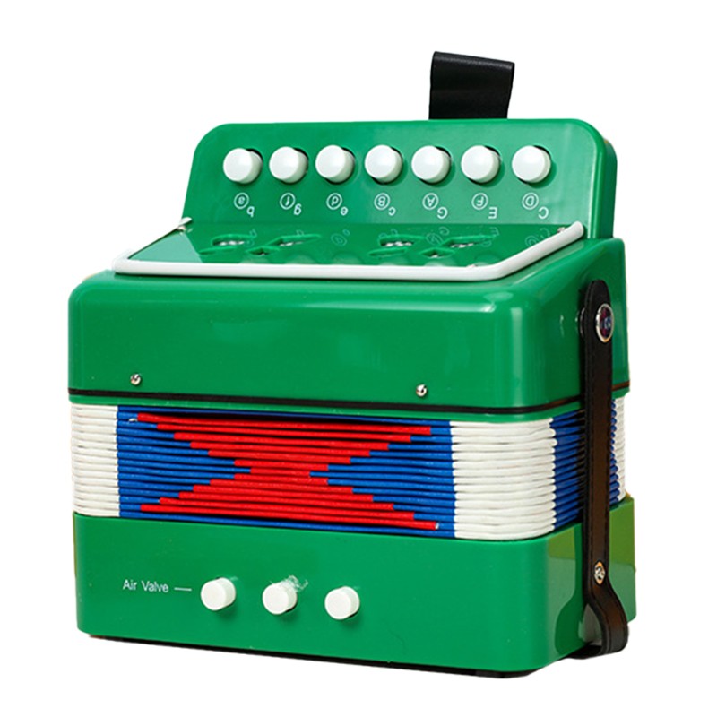 Acordeon Jucarie pentru Copii Flippy, Rosu - Verde [ps:366791e2-972c-4f60-94f4-400c5fab981c]