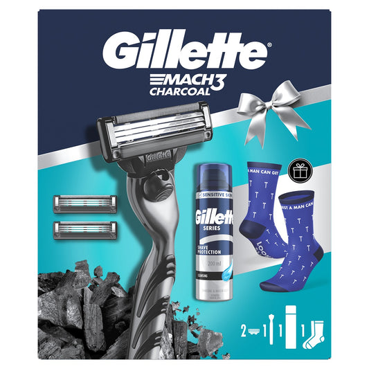 Set Cadou Gillette Mach3 Charcoal: Aparat Ras & Gel - Default Title [ps:cb73f3f5-6692-4167-8077-3abc7f1da69d]