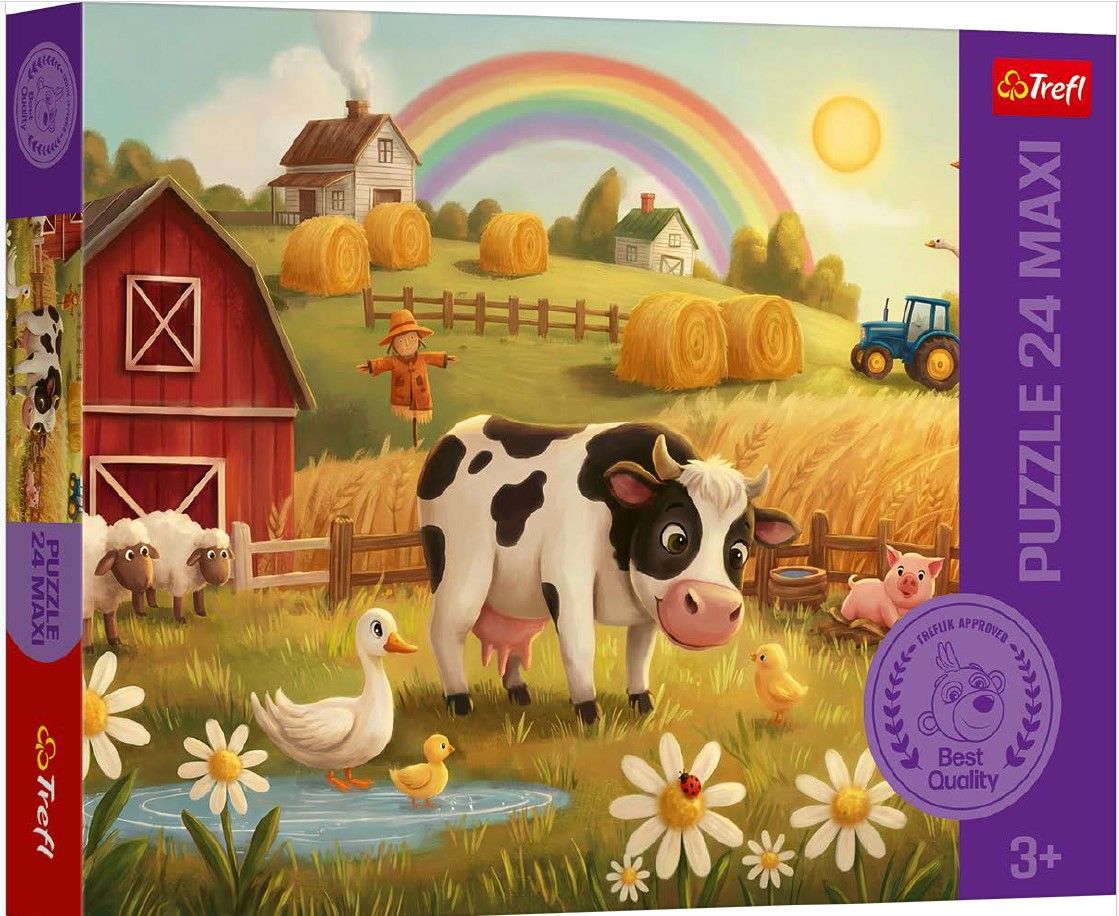 PUZZLE TREFL 24 MAXI VACUTA LA FERMA - Default Title [ps:2aec309b-4758-4c34-a557-6dd52f621b3c]
