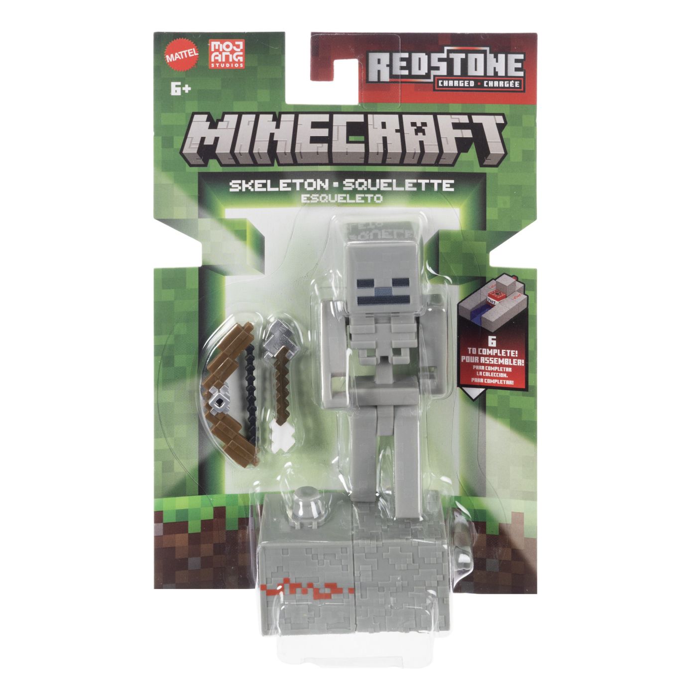 MINECRAFT CRAFT A BLOCK FIGURINA SKELETON 8CM Mattel - Default Title [ps:32f522a9-2bac-493f-87c9-e9a0b35c10af]