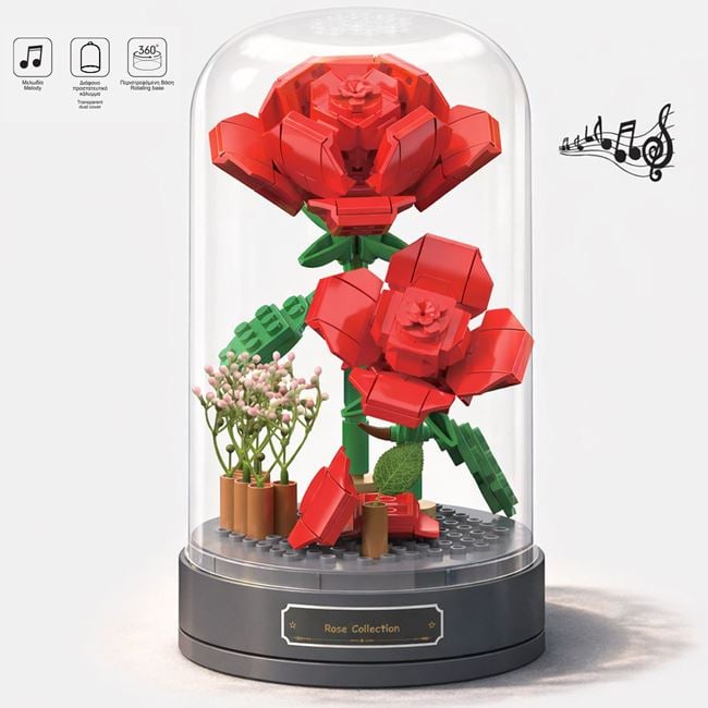 Cuburi Construcție Cupola Rotativă cu Flori Jumbo - 186 - Default Title [ps:335af69e-320a-4801-af6d-cf82bd1dfbc7]