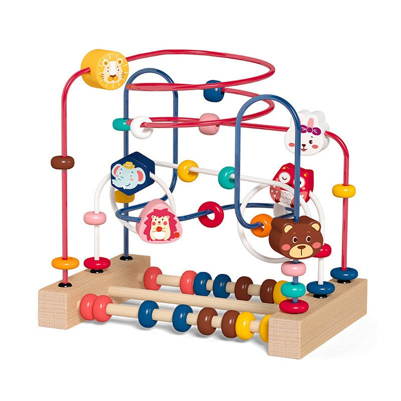 Labirint Motricitate Lemn Montessori Flippy, Multicolor - Default Title [ps:57433612-e8af-4cdd-b2d5-542558d20d3b]