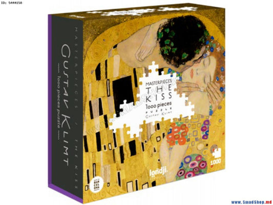 Puzzle 1000 piese Klimt Sarutul, Londji [ps:1b2189db-3bf6-4ae2-8877-712b5ed0d23b]