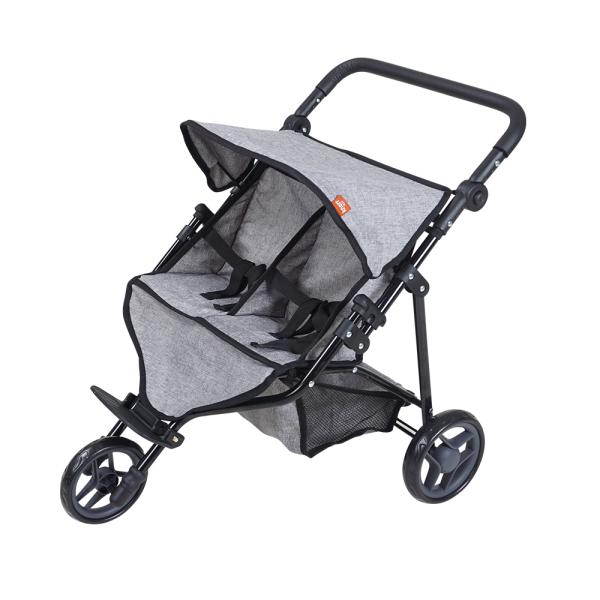 Cărucior Dublu Papuși Knorr Toys Duo, Jeans Grey - Default Title [ps:13c41a29-8c8a-48cb-8dab-6ce39d38aa10]