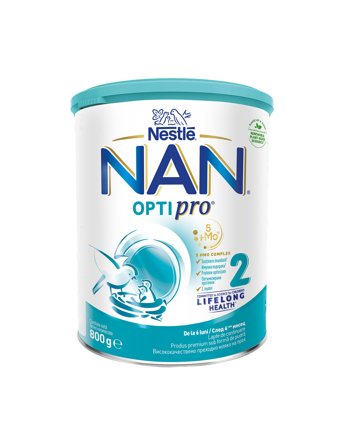 NESTLE NAN Optipro 2, formula speciala lapte praf, de continuare de la 6 luni, 800 g [ps:f9a84732-c90d-46dd-a586-0c6bdf6b1b7c]